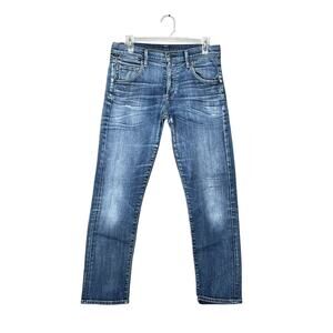 Citizens of Humanity Denim Pants Women Button Fly 30/26 Midrise Blue Cotton